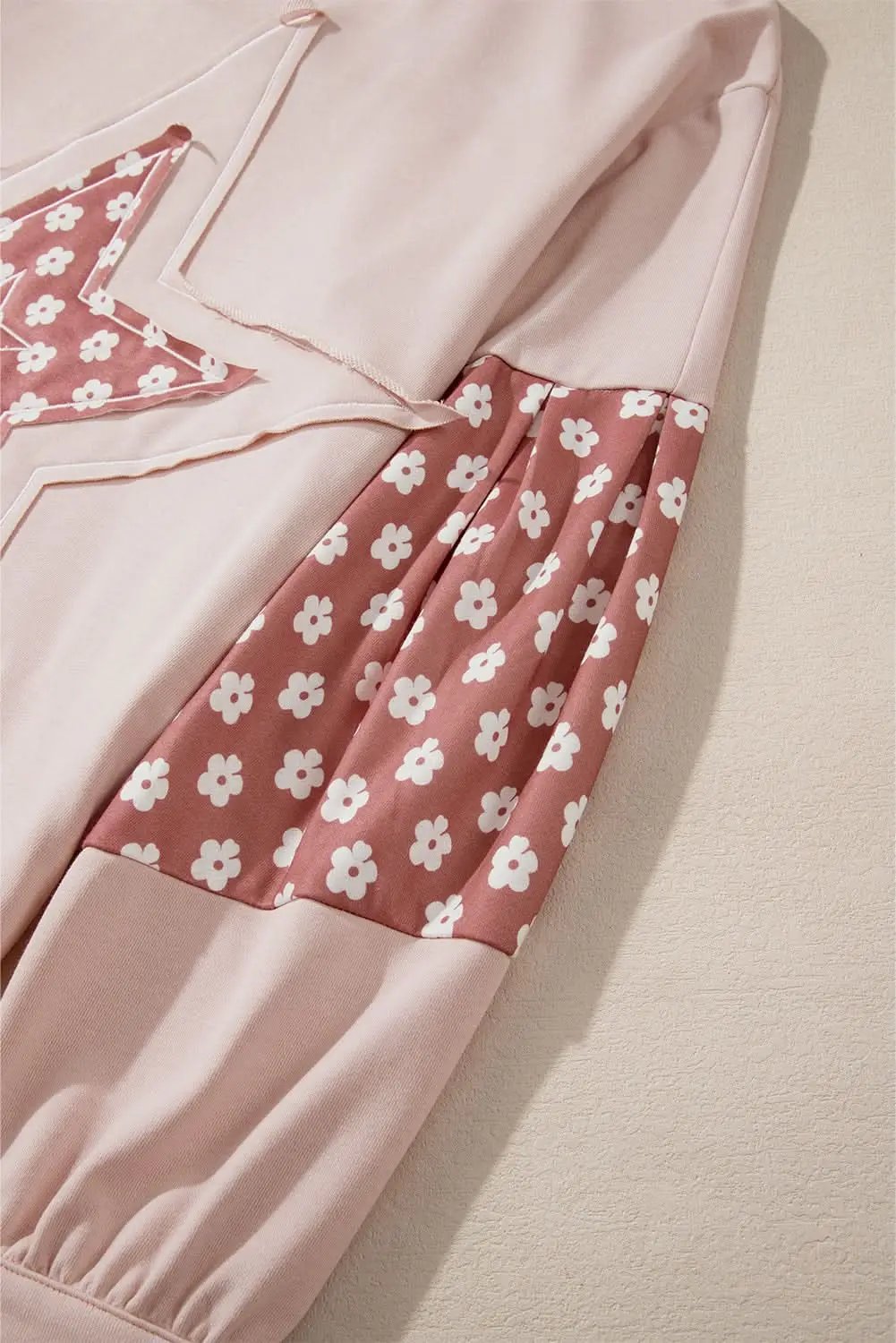 Floral star patchwork hoodie - Love Salve